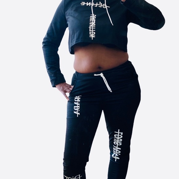 Designer names crossed out Lounge suit. Super cute - Picture 6 of 6